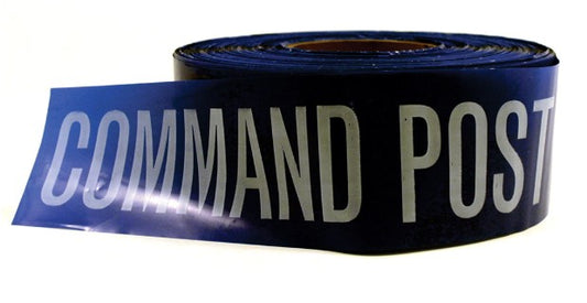 Command Post Barricade Tape - Blue, 3" x 1000'