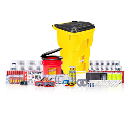 25-Person Shelter-in-Place Emergency Kit – Rolling Bin