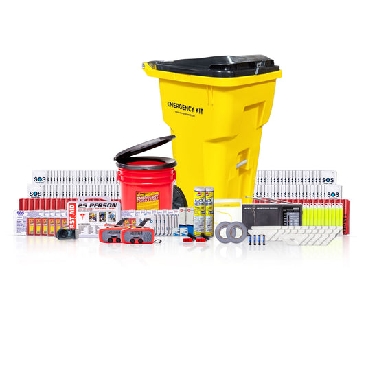25-Person Shelter-in-Place Emergency Kit – Rolling Bin