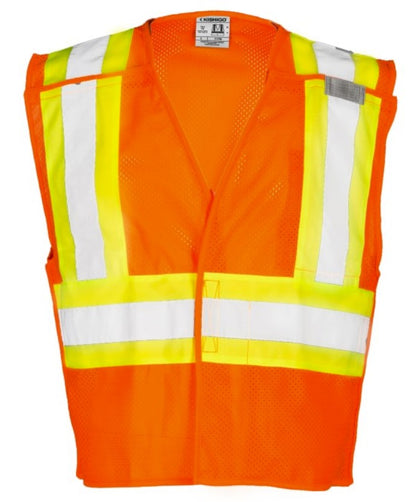 Kishigo 1176 Breakaway Vest ANSI/ISEA 107-2020 Class 2 Type R 2 Pocket Orange L
