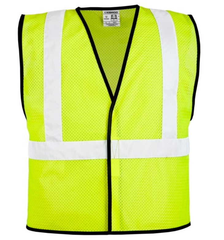 Economy Mesh Vest ANSI/ISEA 107-2020 Class 2 Type R Lime L-XL