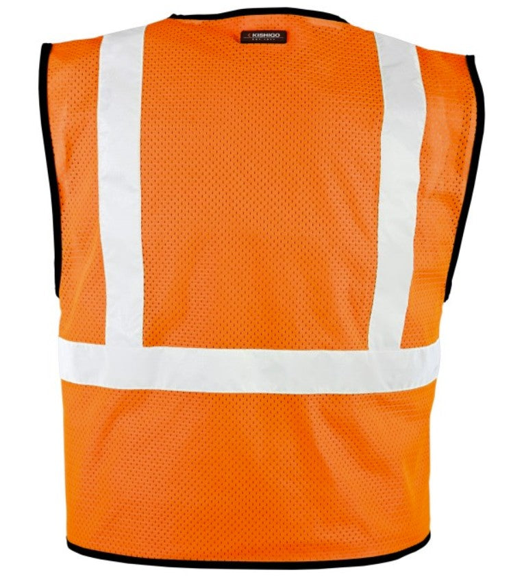 Economy Mesh Vest ANSI/ISEA 107-2020 Class 2 Type R Orange L-XL