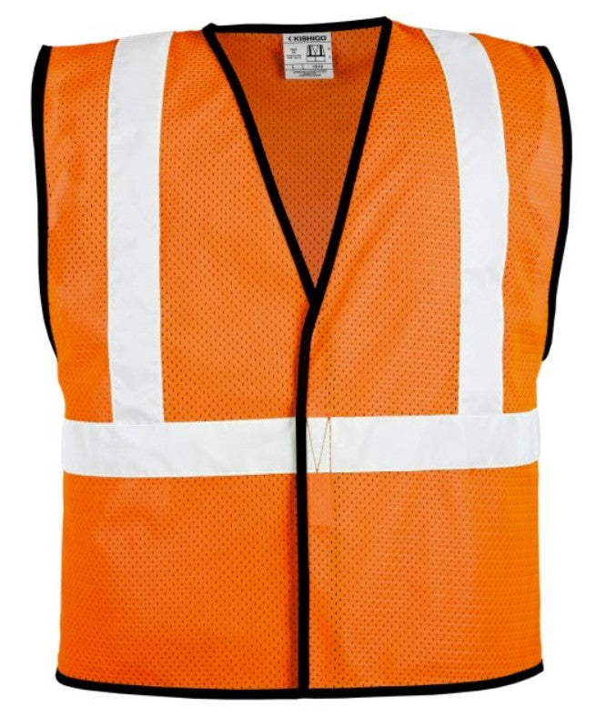 Economy Mesh Vest ANSI/ISEA 107-2020 Class 2 Type R Orange L-XL