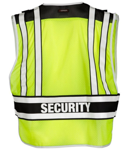 Kishigo 4007BZ Breakaway Safety Vest Class 2 Lime Security M-XL