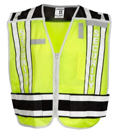 Kishigo 4007BZ Breakaway Safety Vest Class 2 Lime Security M-XL