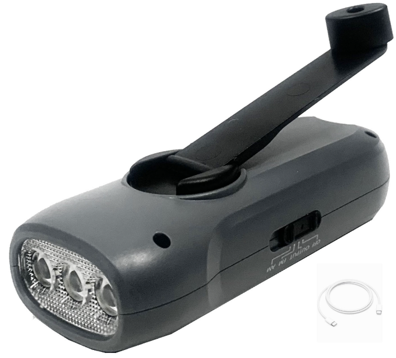 Sona FL3135A-12 4-IN-1 Rechargeable Dynamo AM/FM Radio, Power Bank, Flashlight
