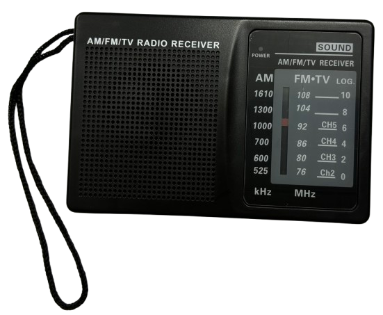 AM/FM Portable Radio with Batteries