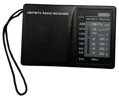 AM/FM Portable Radio with Batteries