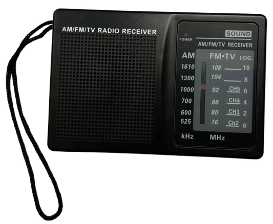 AM/FM Portable Radio with Batteries