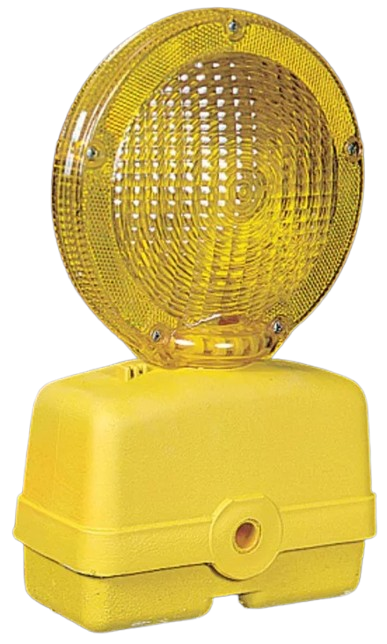 Barricade Flasher — Amber Warning Light for Barricades & Cones