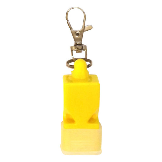 More Prepared Plastic Whistle with Carabiner - 125dB Yellow