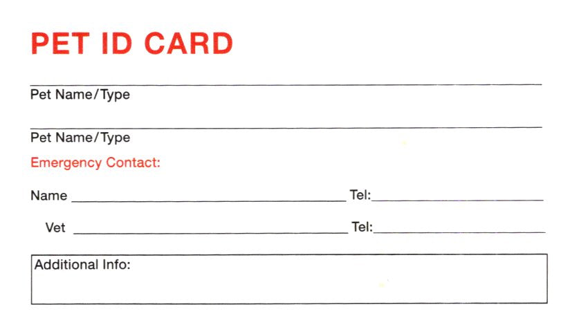 Pet ID Card