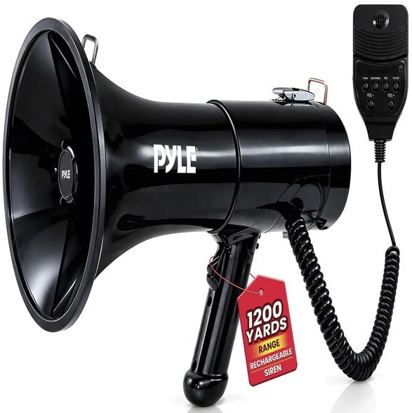 Plye Megaphone 100W Siren + Talk, 1200 yards
