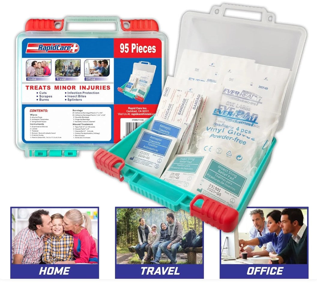 Rapid Care 95 Piece First Aid Kit