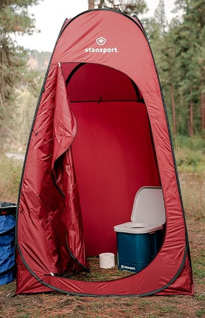 Red Pop-Up Privacy Shelter