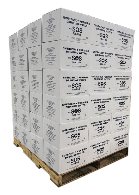 GSA SOS 5-Year Emergency Drinking Water – 4.2 oz Pouches - Pallet