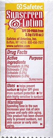 Safetec 53700 Sunscreen Lotion 1/8 oz