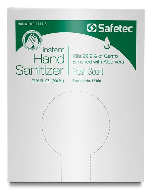 Safetec Instant Hand Sanitizer Refill – 800 mL