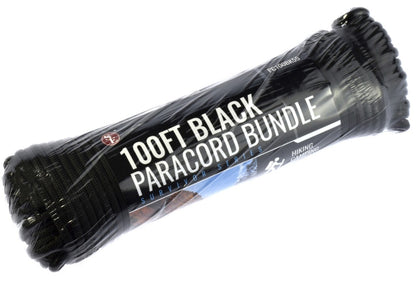 Sona Black Paracord 550lb Strength - 100'