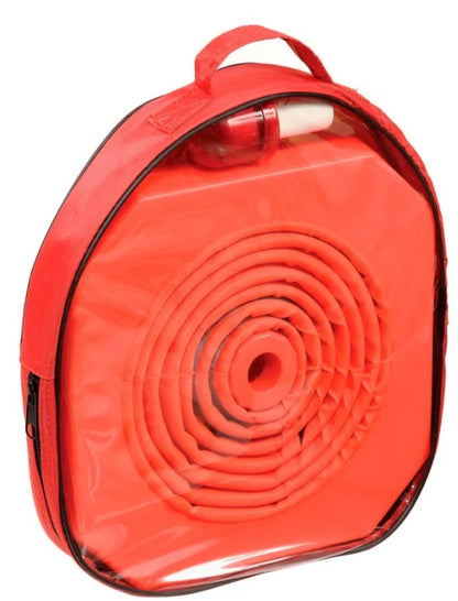 18" Collapsible Traffic Cone with LED Beacon — Portable & Foldable