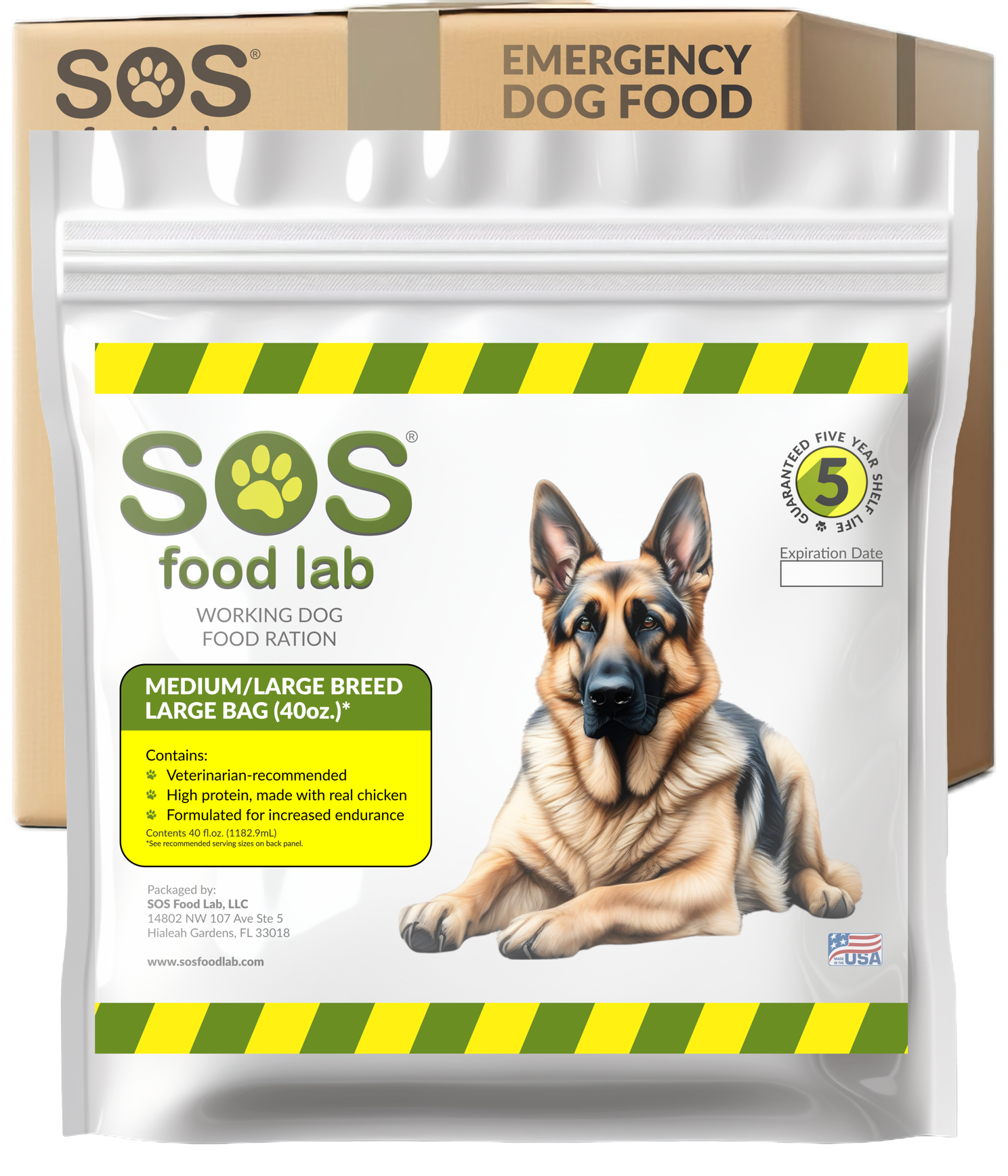 Dog Rescue Food SOS Emergency Dog Food 40 oz Pouch | More Prepared