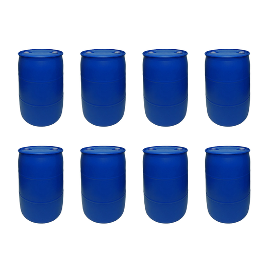 55 Gallon Water Storage Barrel Bundle - 8 Pack