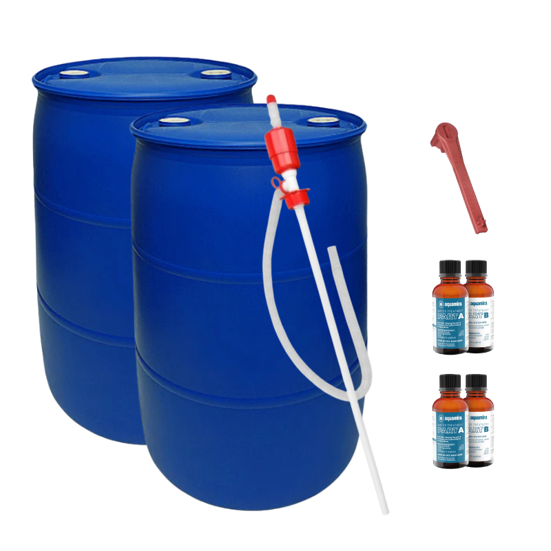55 Gallon Complete Water Storage System - 2 Pack