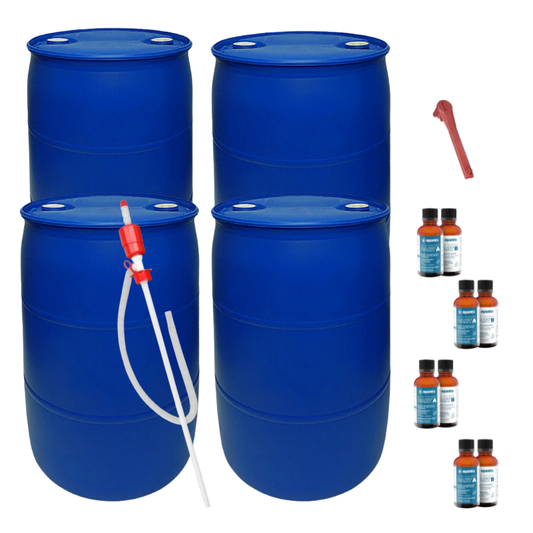 55 Gallon Complete Water Storage System - 4 Pack