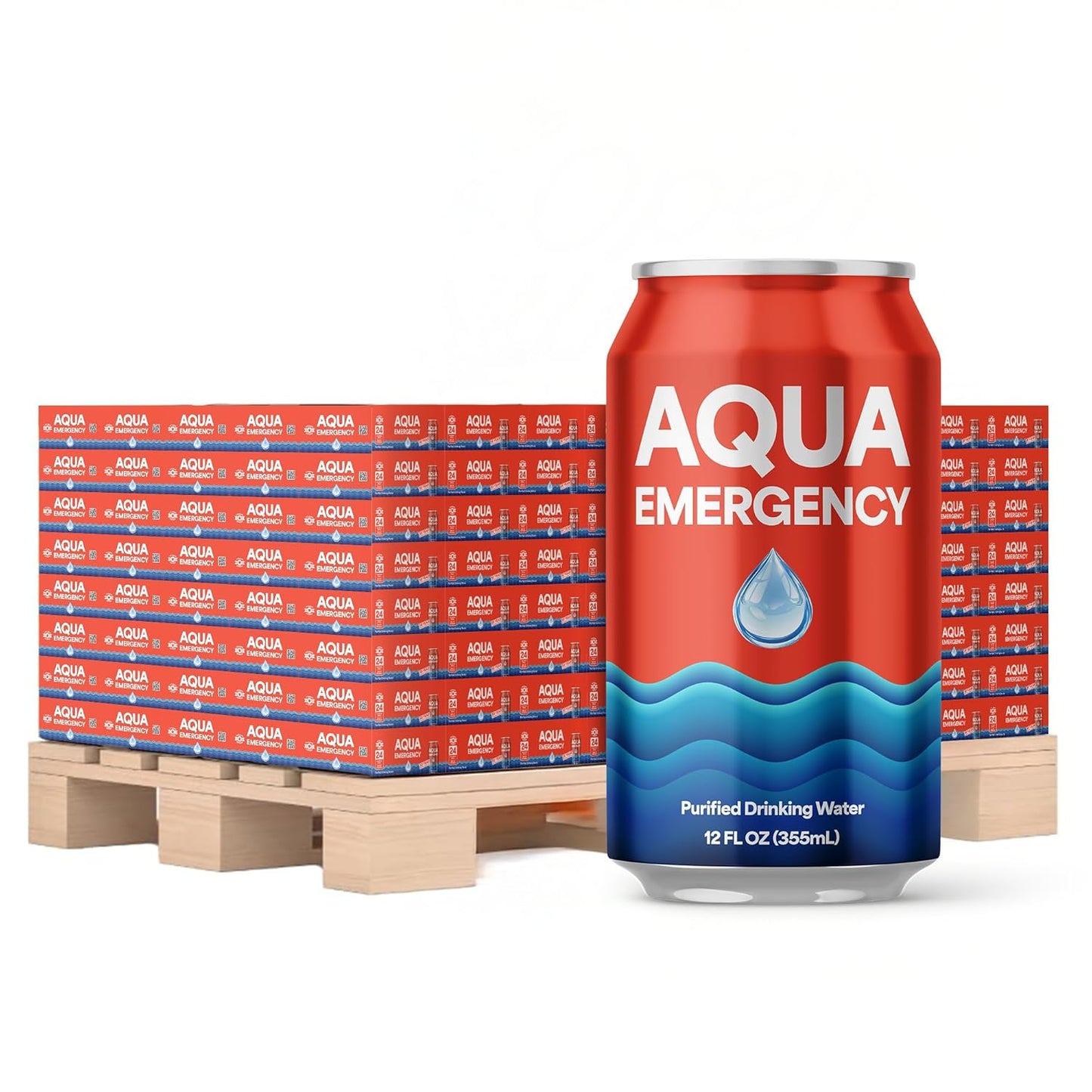 Aqua 50 Year Shelf Life Emergency Drinking Water - 12 oz Can