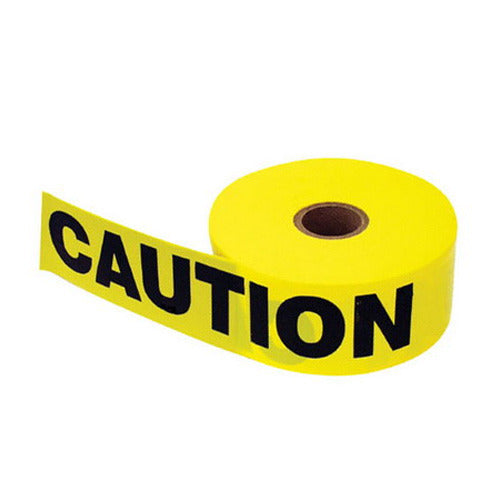 roll of yellow caution barricade tape