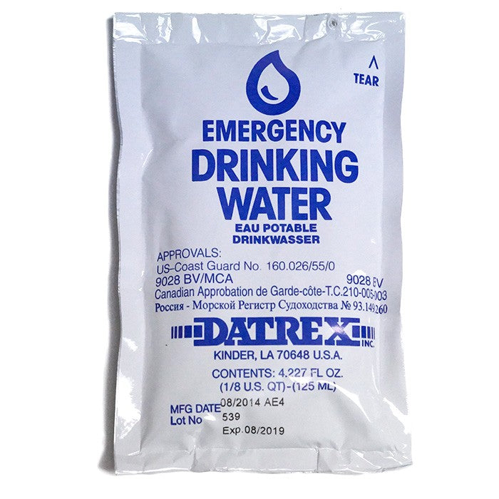 Datrex emergency drinking water