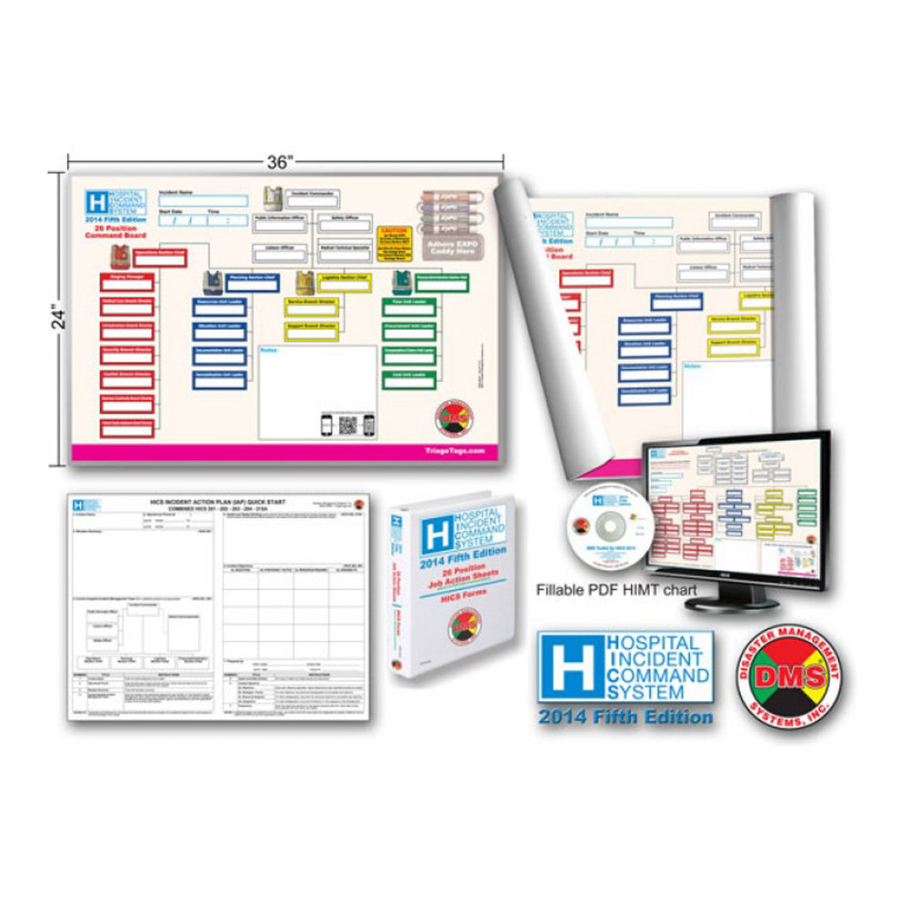 HICS 2014 Command Board Deluxe Toolkit, 26 Position | More Prepared
