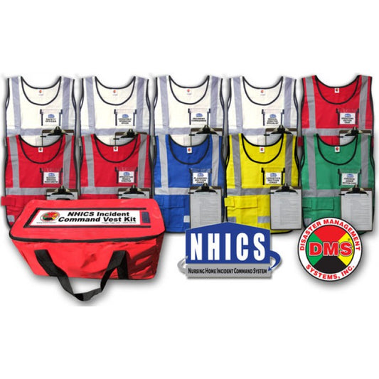 NHICS Nursing Home Incident Command Vest Kit - 10 Position