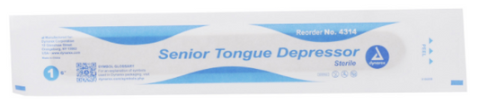 Dynarex 4314 6" Senior Sterile Tongue Depressor