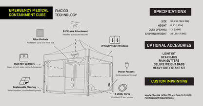 E-Z UP Work Cube Kit specs