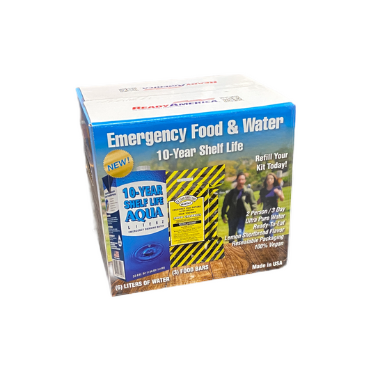 Emergency Food & Water - 10 Year Shelf Life