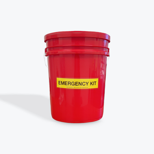 5-Gallon Red Emergency Kit Pail with Lid