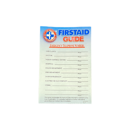 First Aid Sheet Bilingual