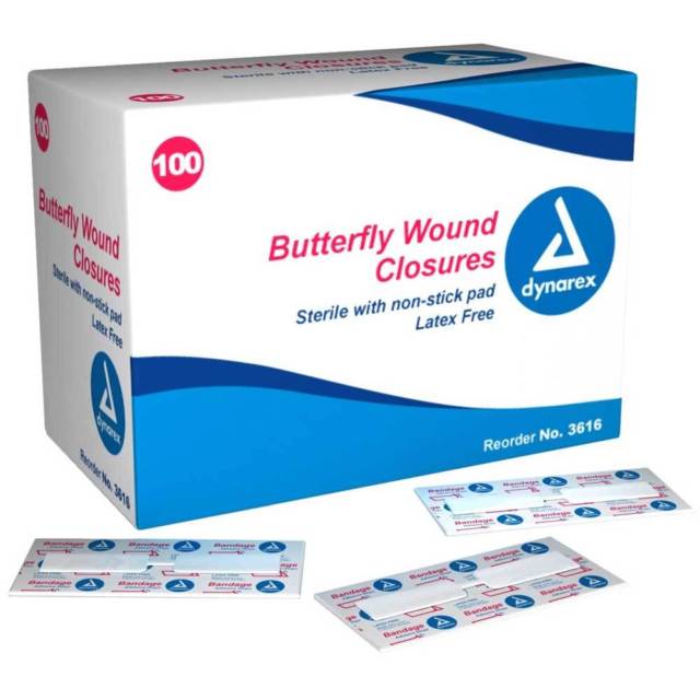 Box of 100 Butterfly Wound Closures