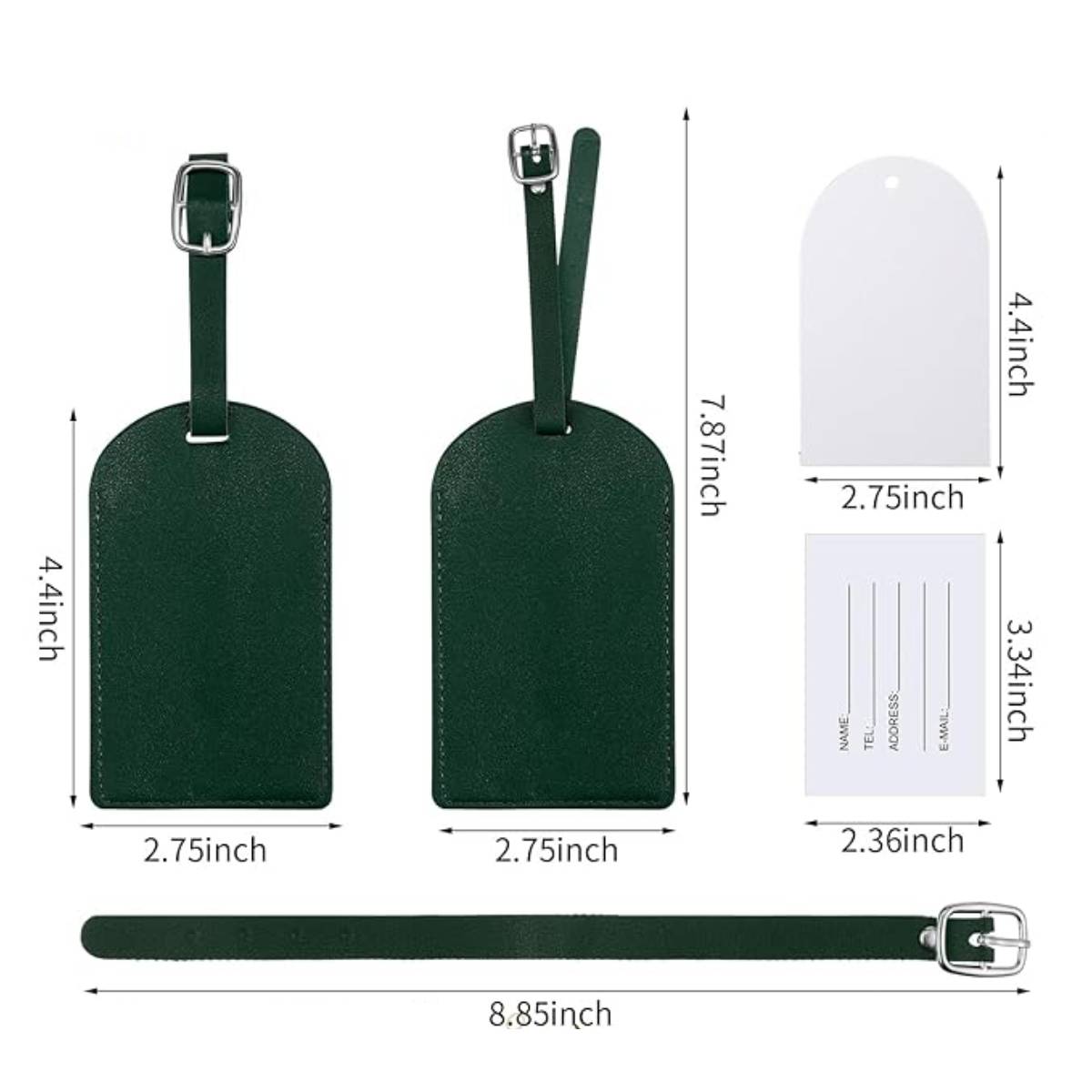 Green Luggage Tag