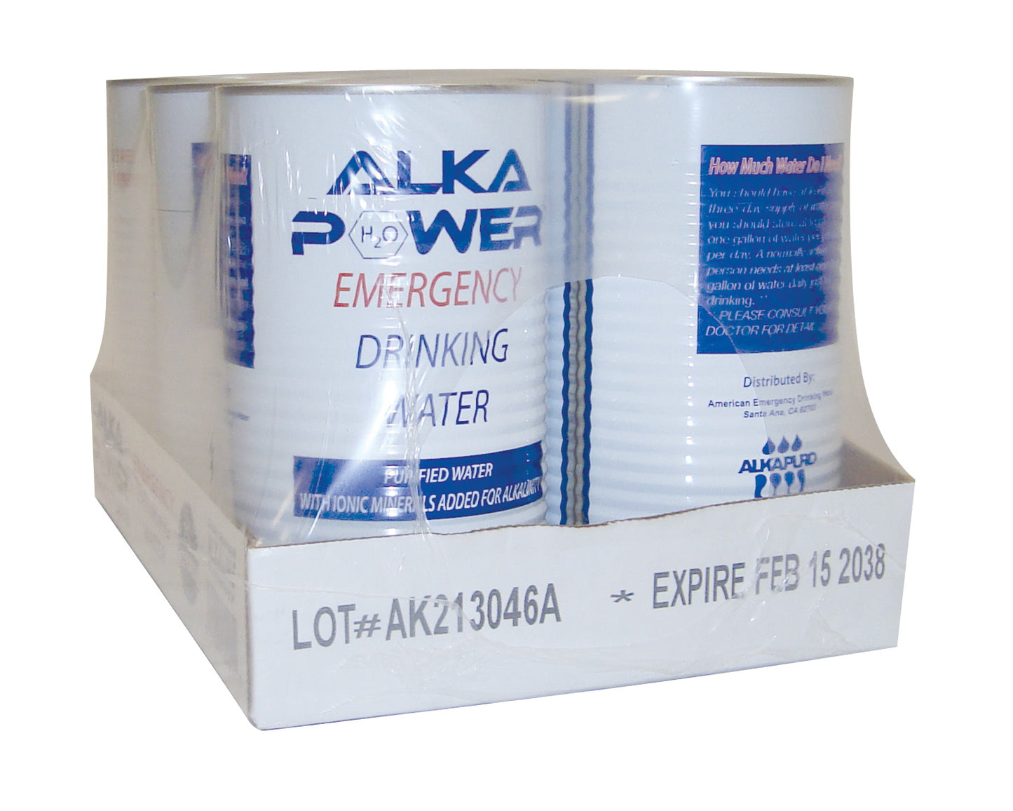 Alka Power Emergency Drinking Water in Can