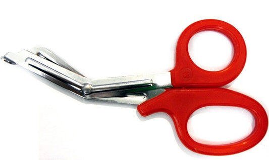 5.5" bandage scissors with red handle