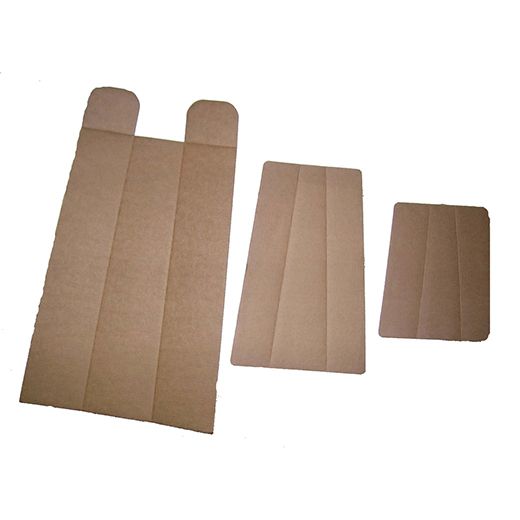 3 cardboard folding splints in wrist, hand and leg sizes