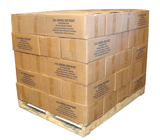 Pallet of SOS Food Lab 2400 Calorie Bars with 50 cases