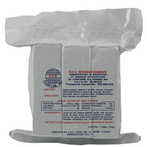 SOS Food Lab 3600 Calorie Bar in white wrapper