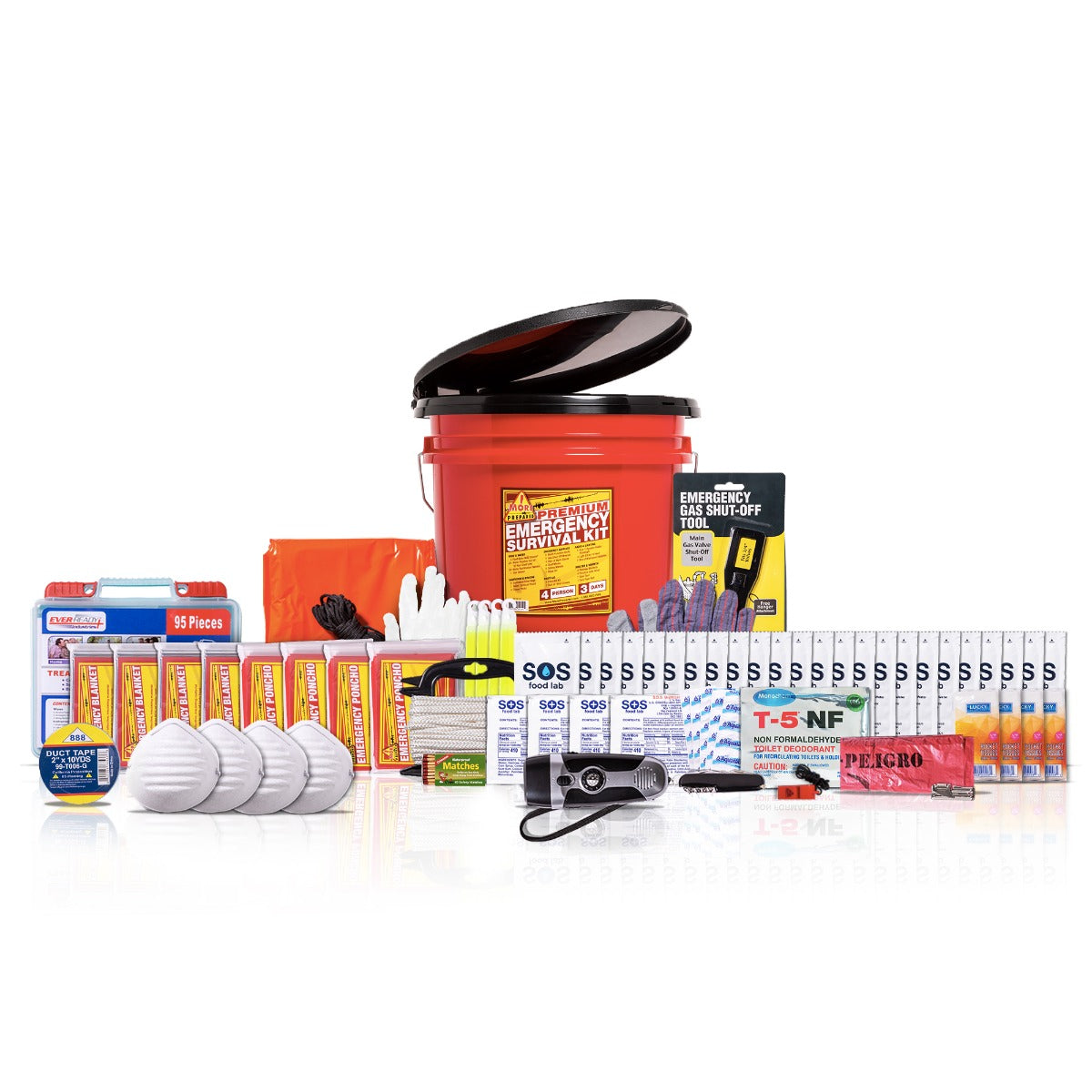 California Earthquake Home Emergency Kit (1–4 People) | More Prepared