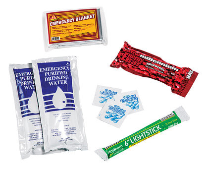 1 day kids emergency survival kit in bag