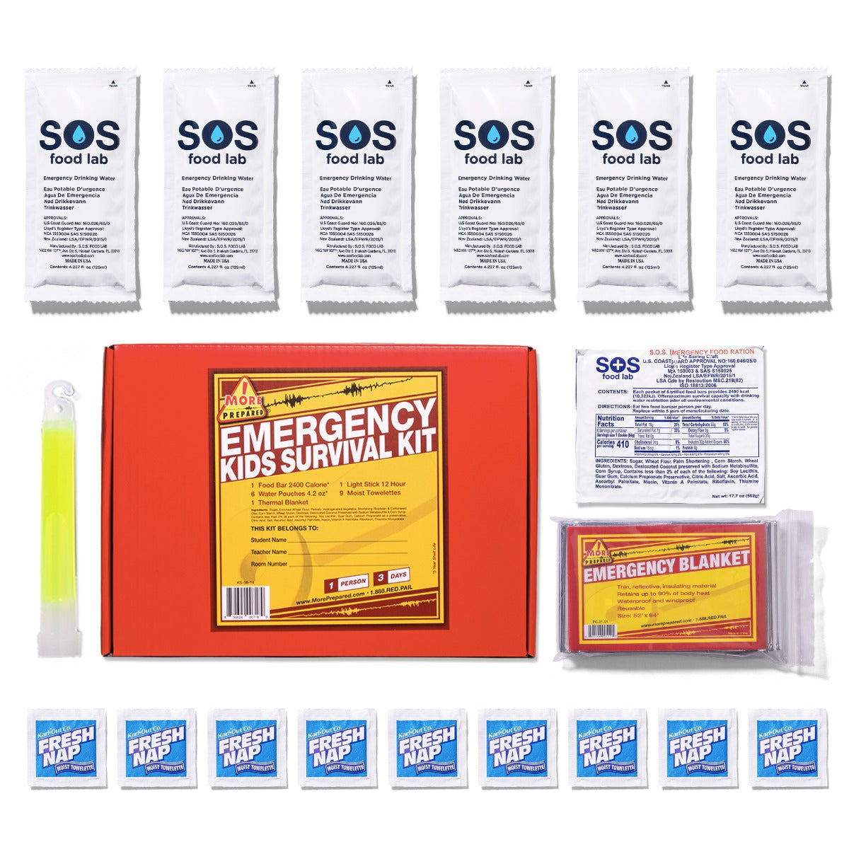 3 Day Kids Survival Kit in Box