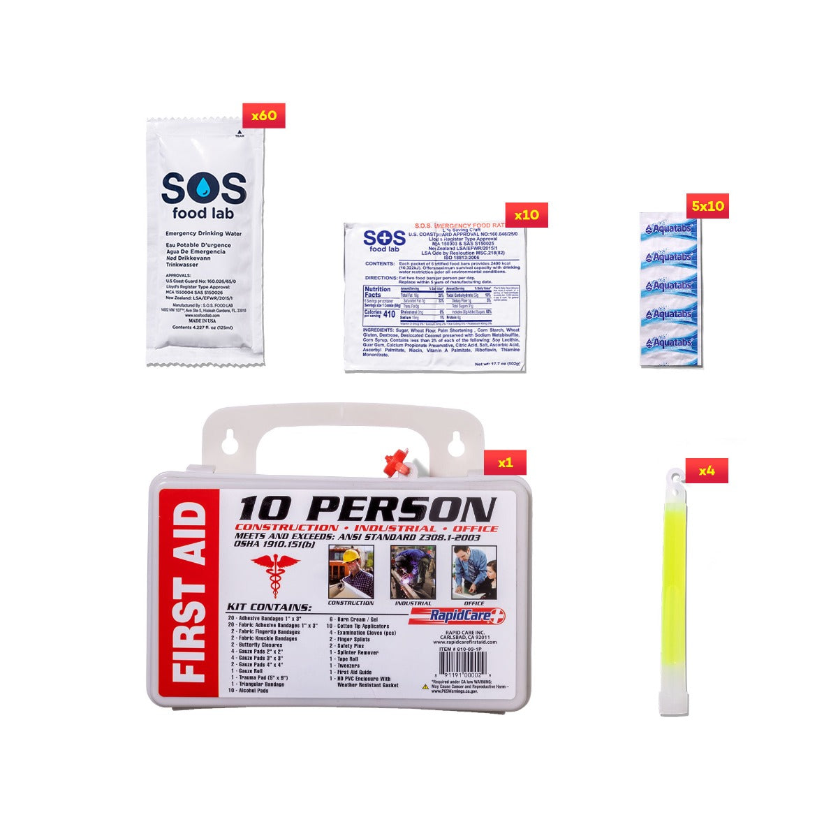 10 person 5 year replenishment kit