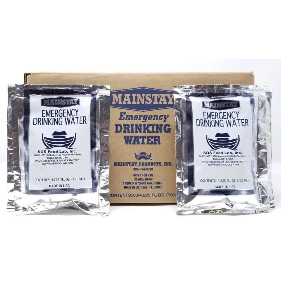 Mainstay Emergency Drinking Water - 4.2 oz Pouch